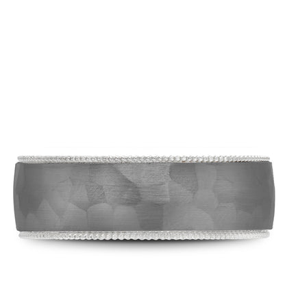 7.50mm Bleu Royale Wedding Band in 14k/Tantalum
