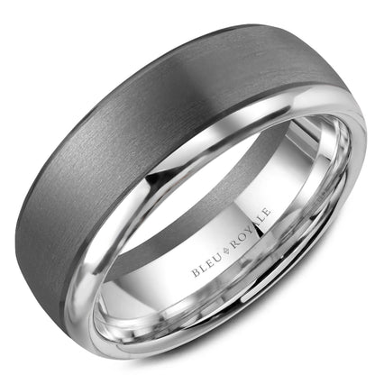 7.50mm Bleu Royale Wedding Band in 14k/Tantalum