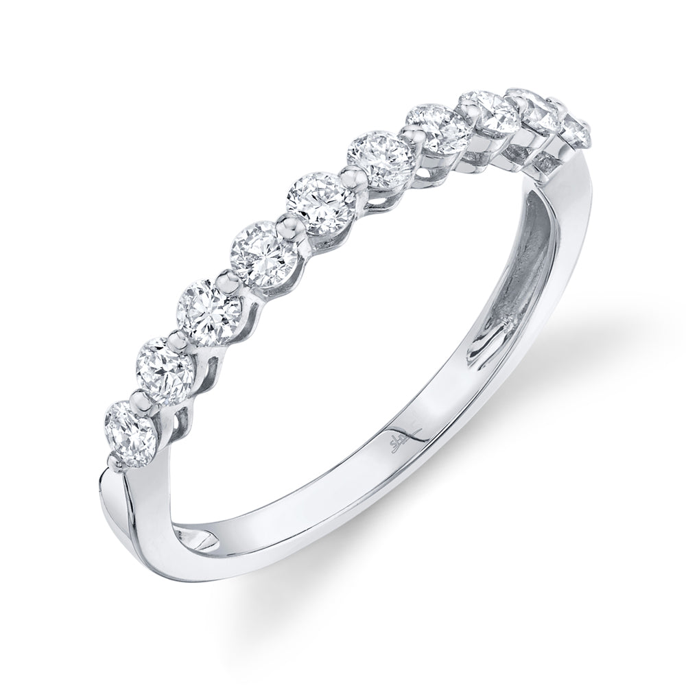 0.47Ct 14K W/G Diamond Lady's Band