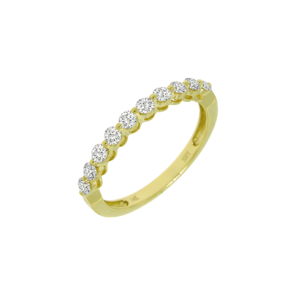 0.47Ct 14K Y/G Diamond Lady's Band Sz 5