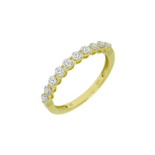 0.47Ct 14K Y/G Diamond Lady's Band Sz 5