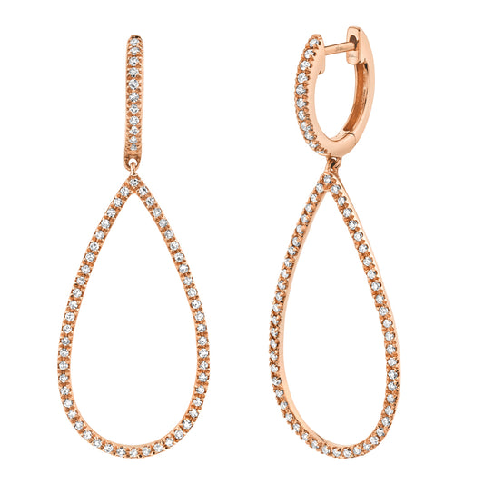 0.40Ct 14K R/G Diamond Earring