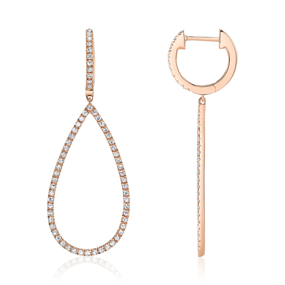 0.40Ct 14K R/G Diamond Earring