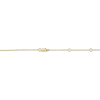 0.28Ct 14K Y/G 18" Diamonds By The Yard Chain