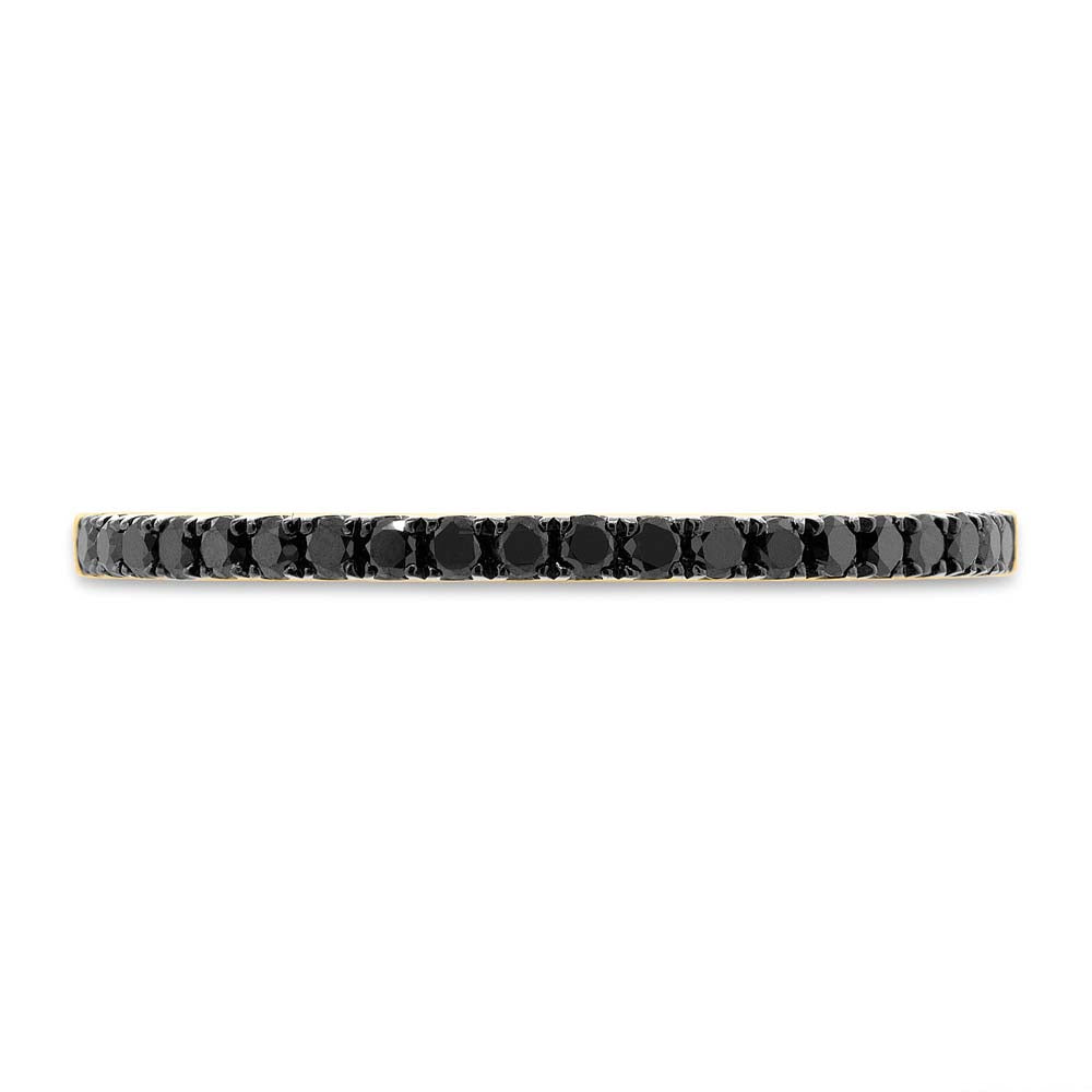 0.20Ct 14K Y/G Black Diamond Lady's Band