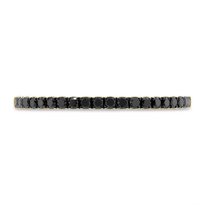 0.20Ct 14K Y/G Black Diamond Lady's Band