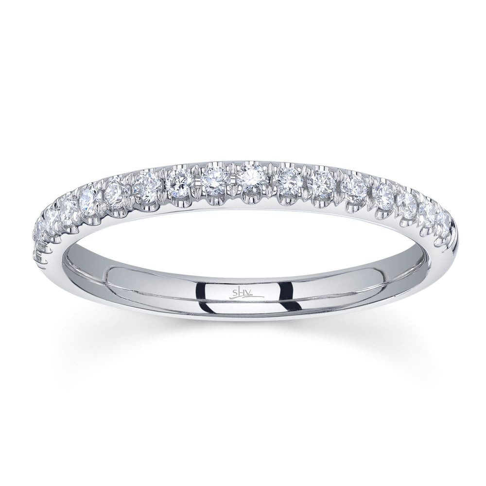 0.25Ct 14K W/G Diamond Lady's Band