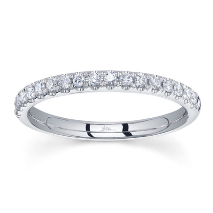 0.25Ct 14K W/G Diamond Lady's Band