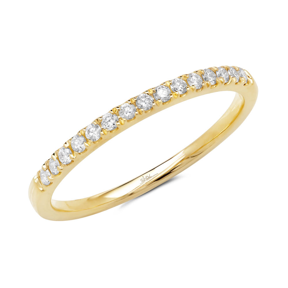 0.18Ct 14K Y/G Diamond Lady's Band