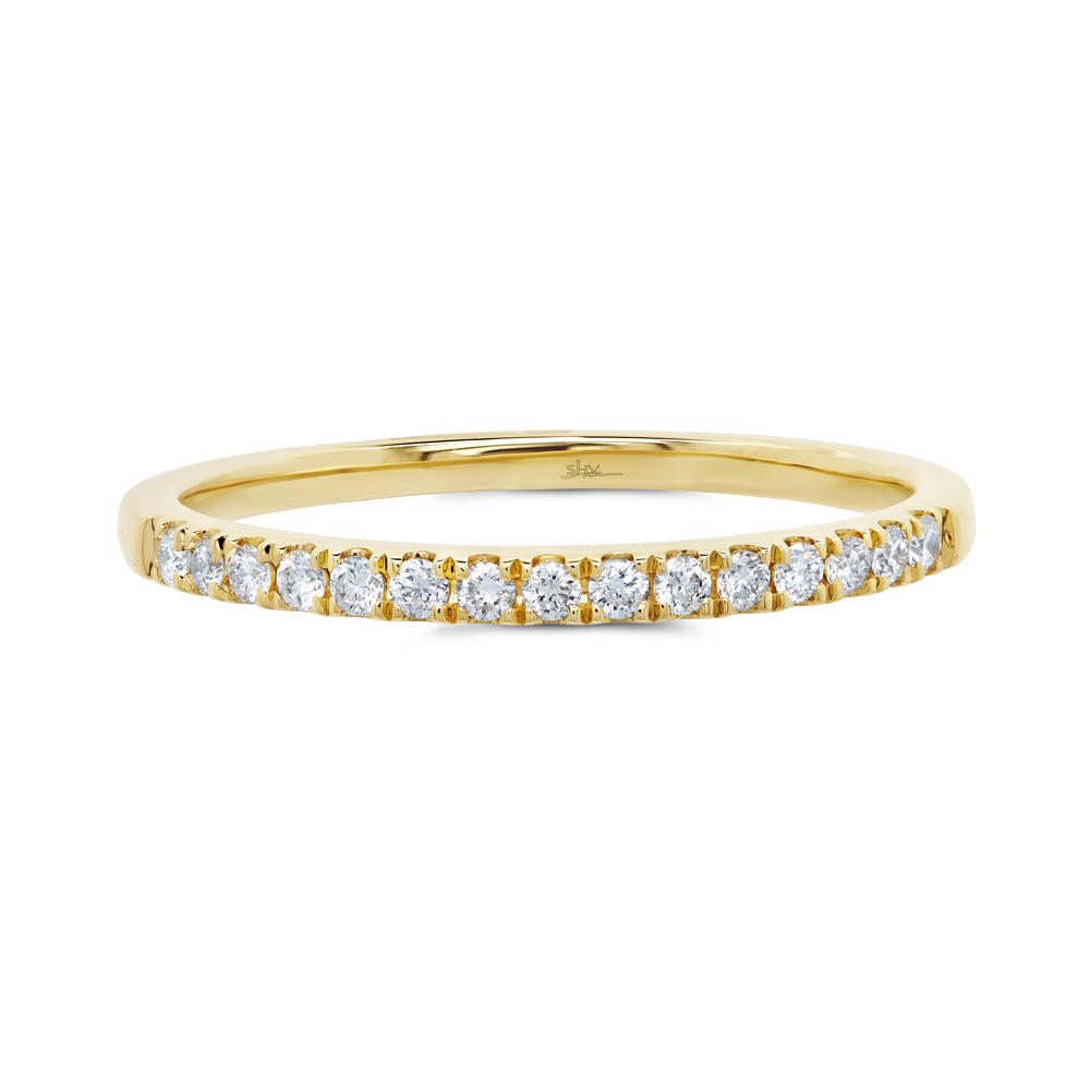 0.18Ct 14K Y/G Diamond Lady's Band