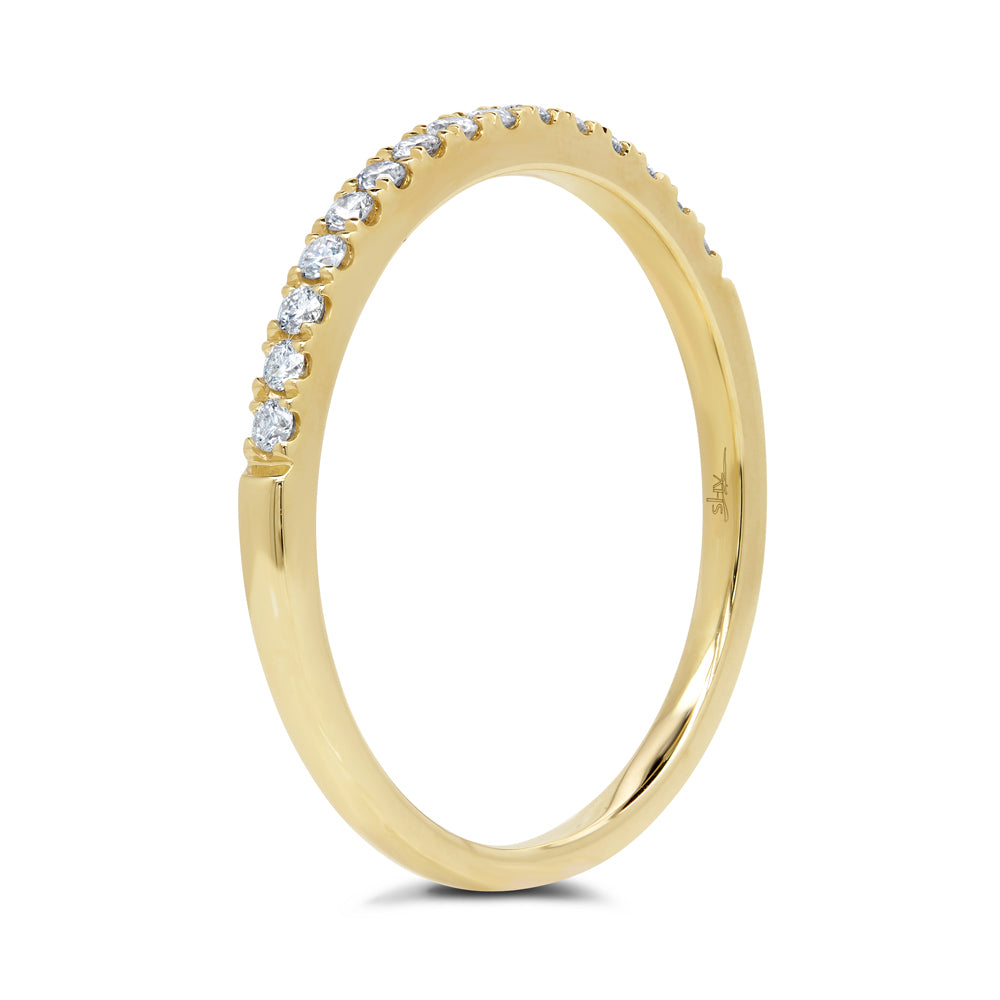 0.18Ct 14K Y/G Diamond Lady's Band