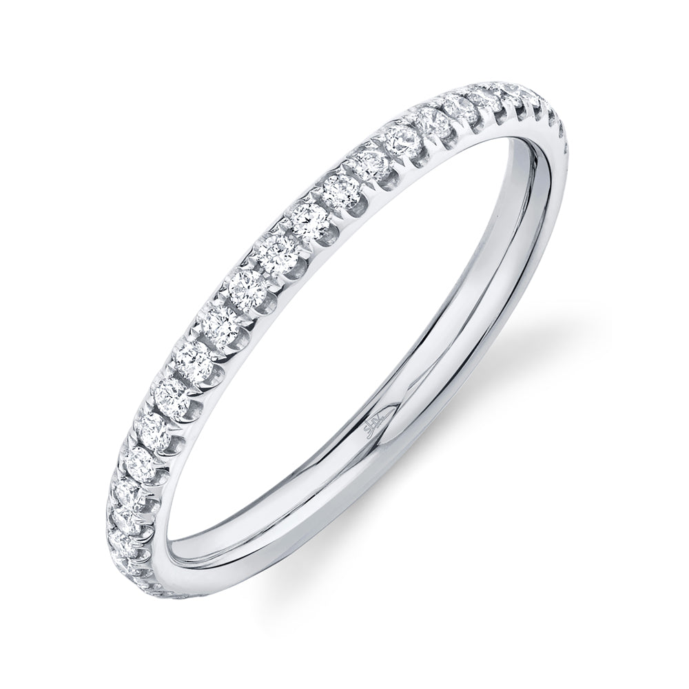 0.40Ct 14K W/G Diamond Eternity Lady's Band Sz 7