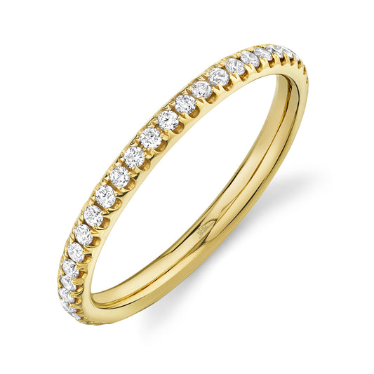 0.40Ct 14K Y/G Diamond Eternity Lady's Band Sz 7
