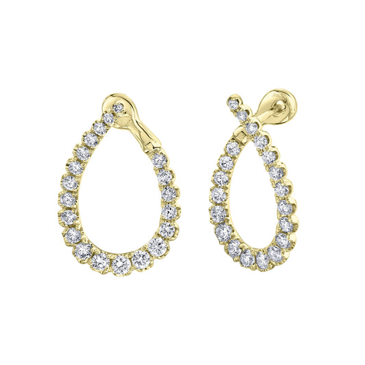 1.31Ct 14K Y/G Diamond Earring