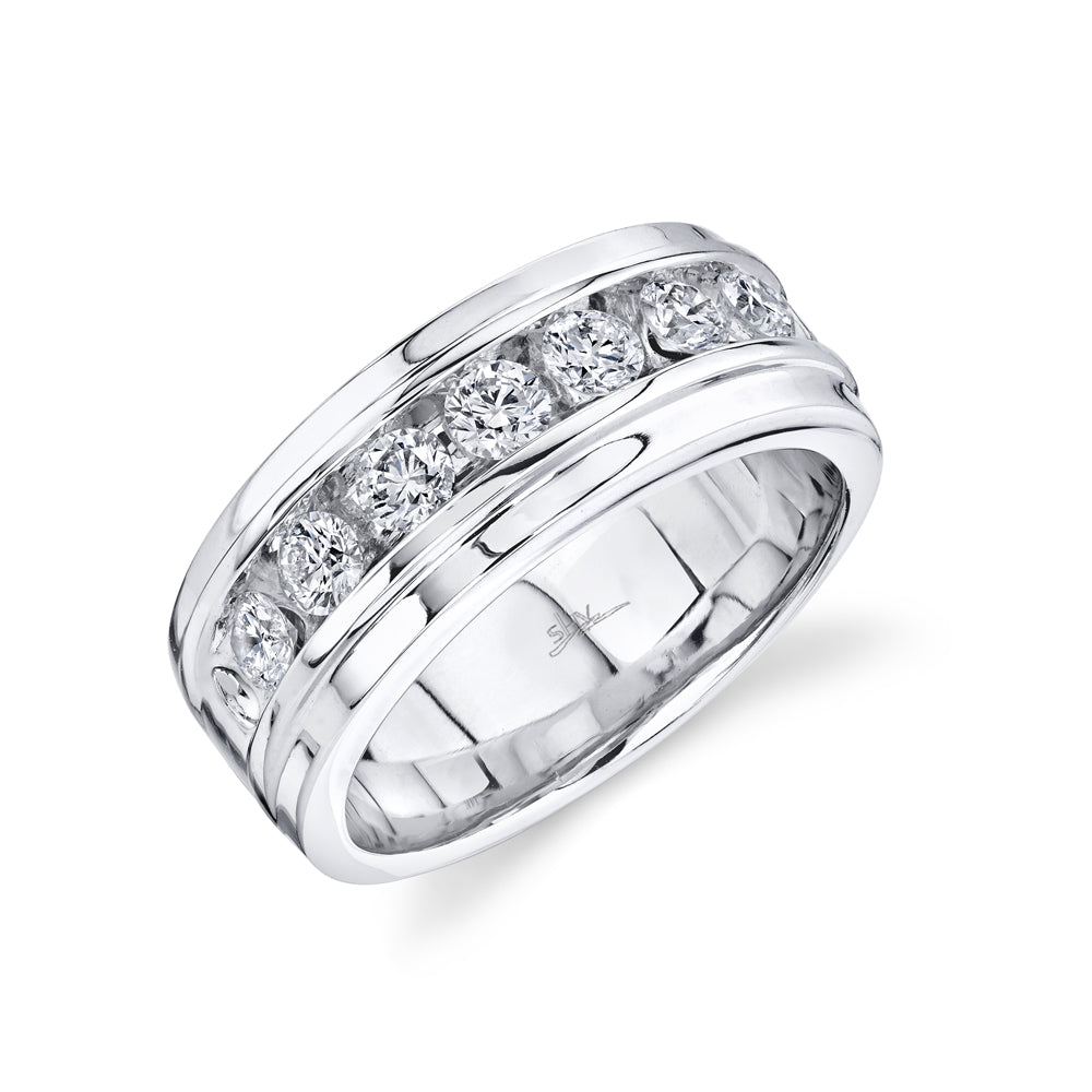 1.01Ct 14K W/G Diamond Men's Band