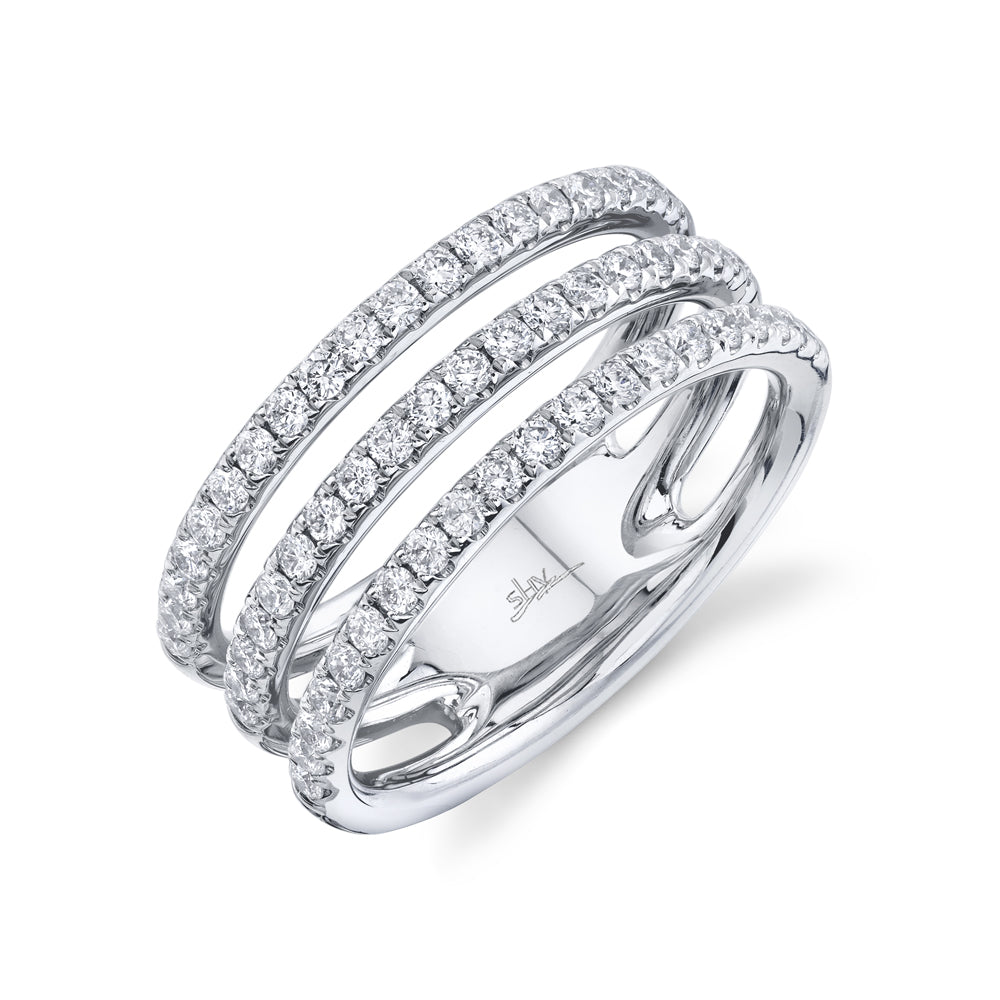 0.76Ct 14K W/G Diamond Lady's Ring