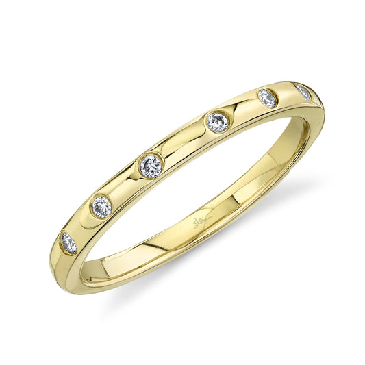 0.07Ct 14K Y/G Diamond Lady's Band
