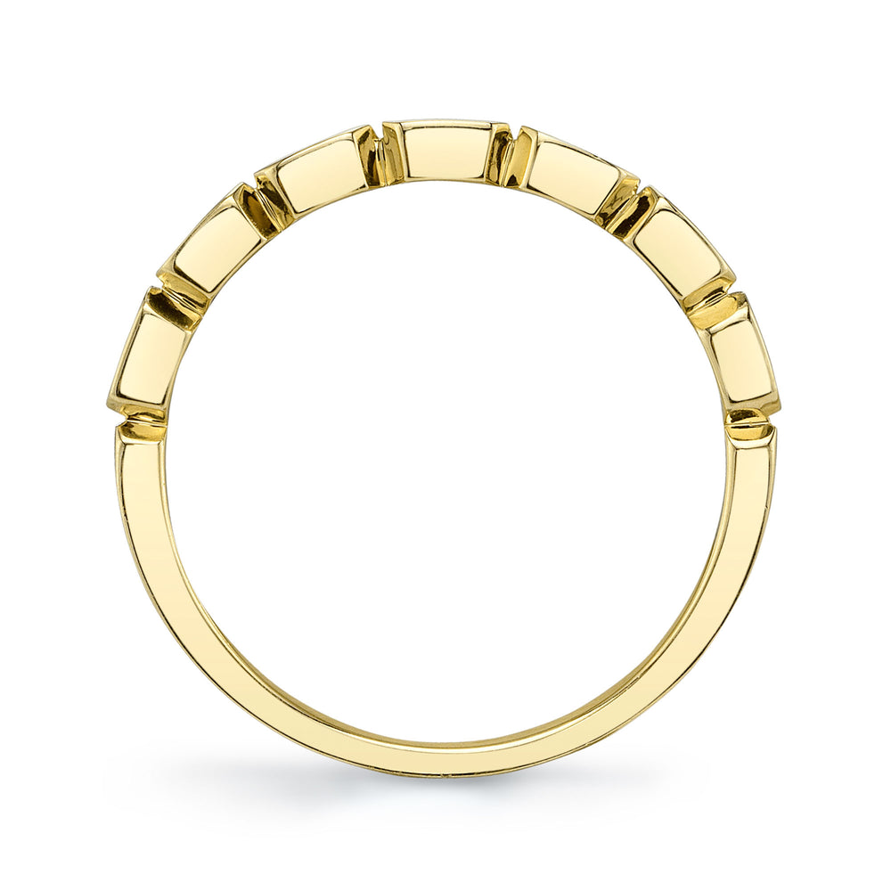 0.35Ct 14K Y/G Diamond Baguette Band