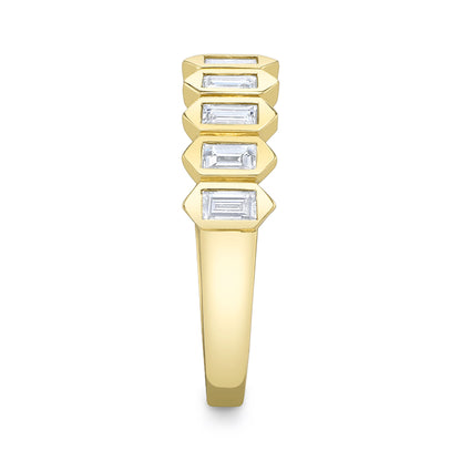 0.75Ct 14K Y/G Diamond Baguette Lady's Band