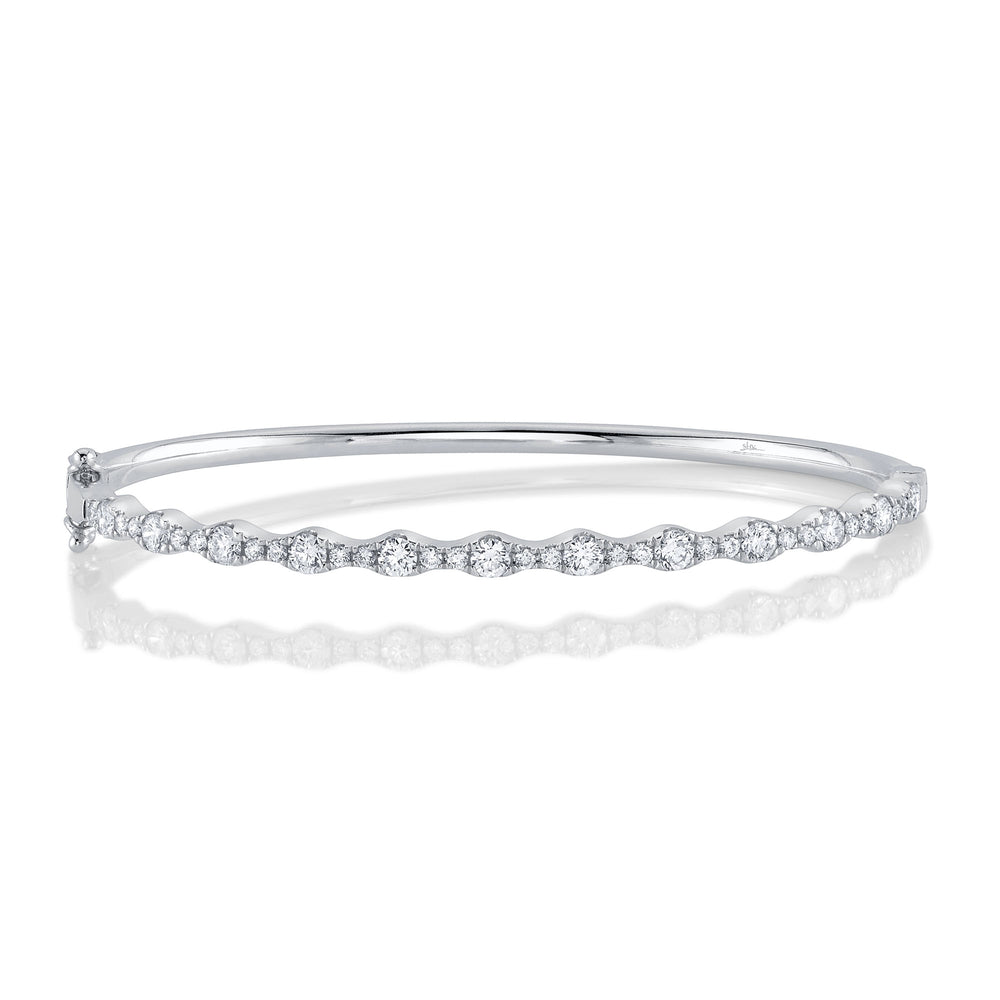 1.30Ct 14K W/G Diamond Bangle