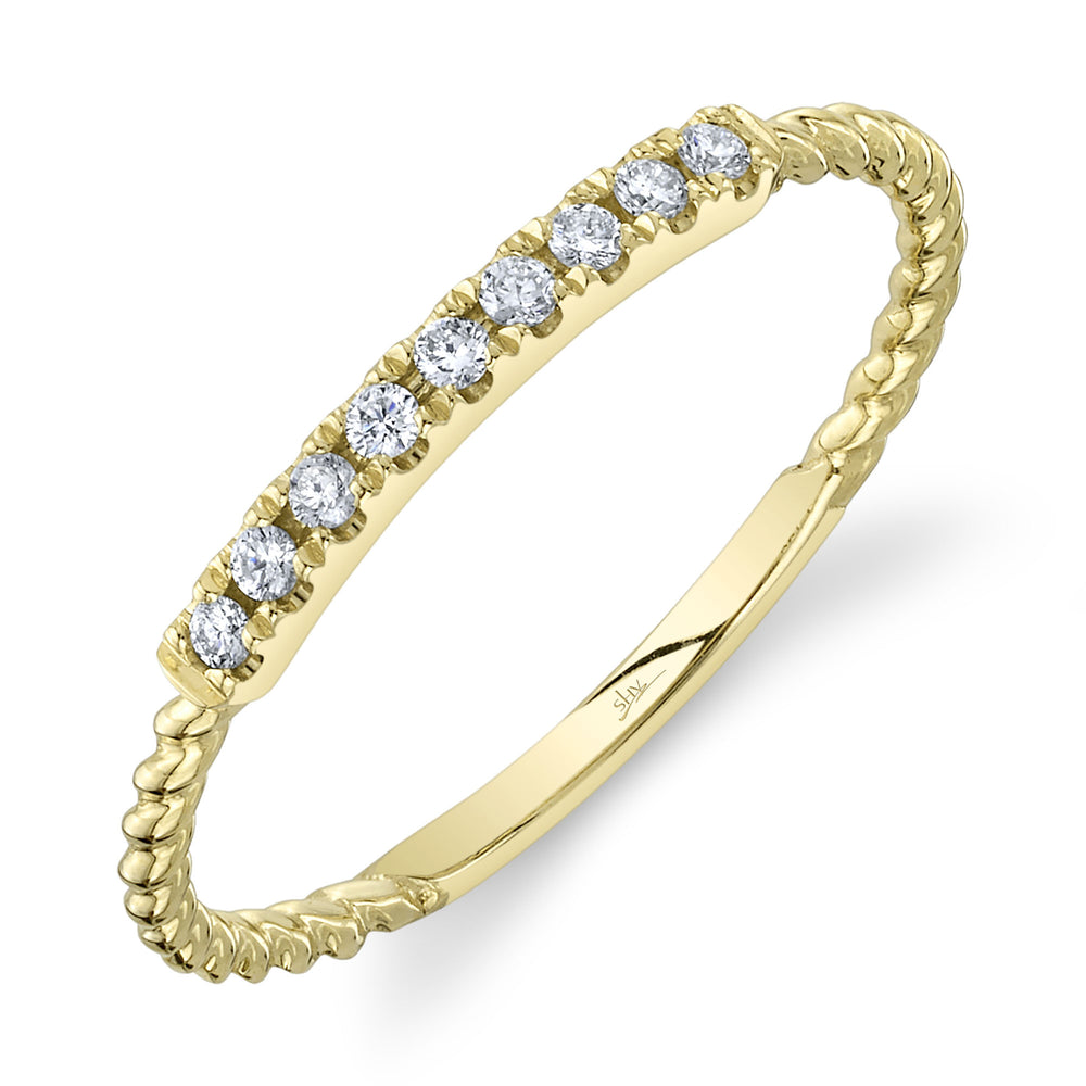 0.10Ct 14K Y/G Diamond Lady's Band
