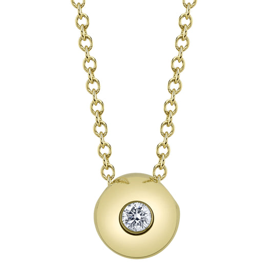 0.04Ct 14K Y/G Diamond Necklace