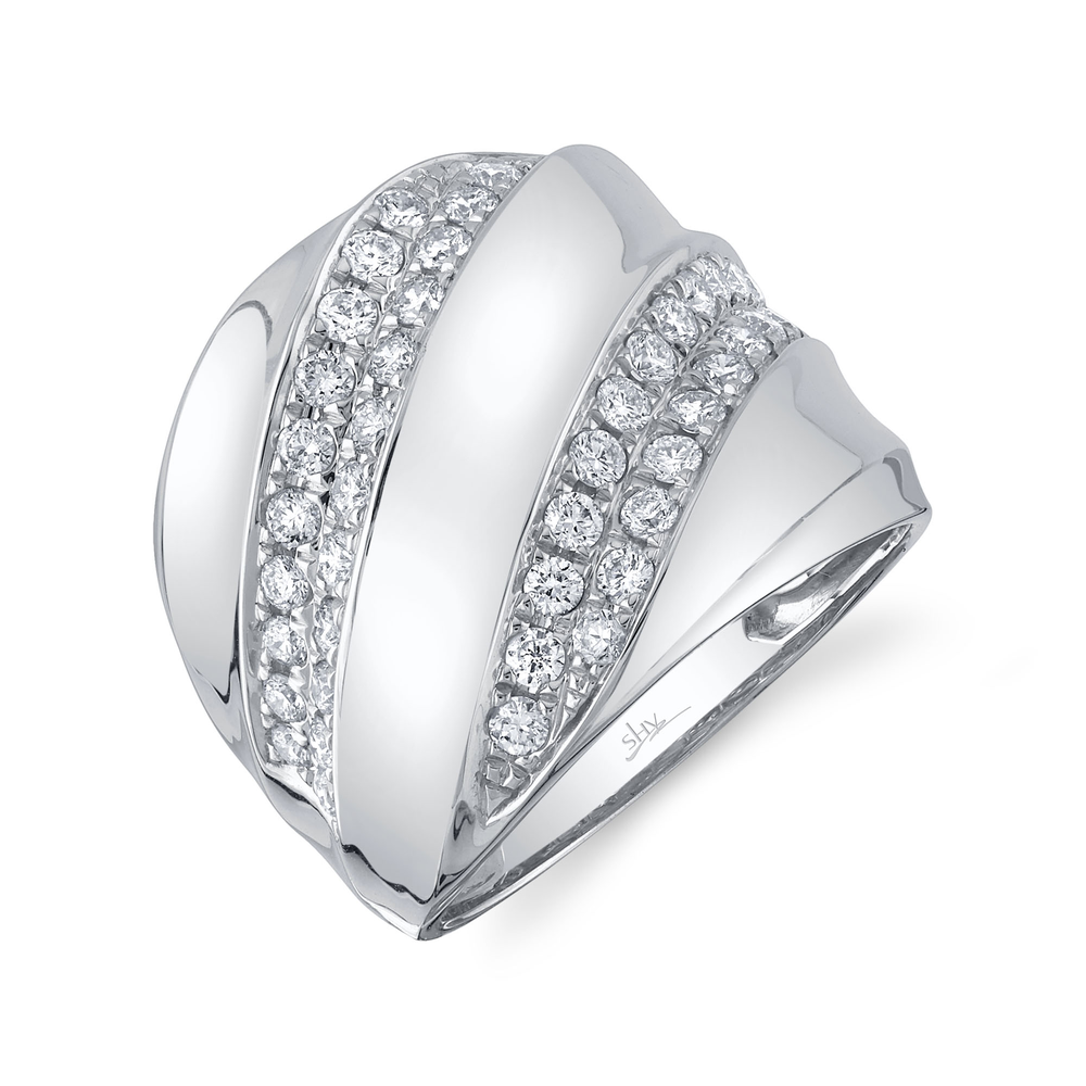 0.87Ct 14K W/G Diamond Lady's Ring