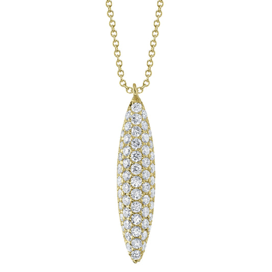 0.79Ct 14K Y/G Diamond Necklace