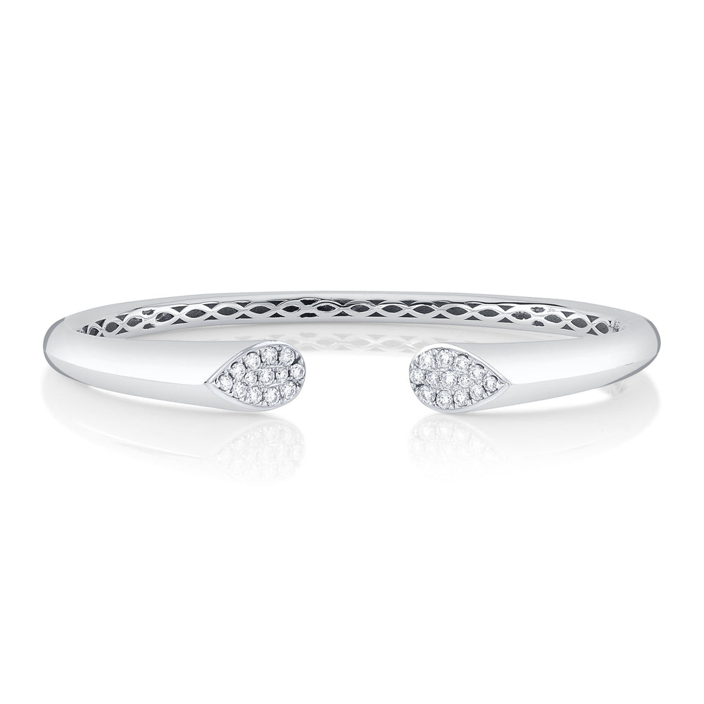 0.54Ct 14K W/G Diamond Bangle