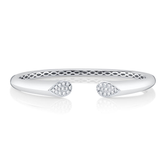 0.54Ct 14K W/G Diamond Bangle