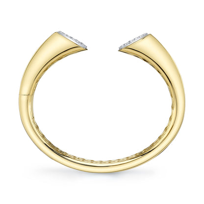 0.88Ct 14K2T Y/W Diamond Bangle