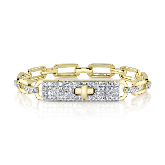 1.74Ct 14K Y/G Diamond Link Bracelet
