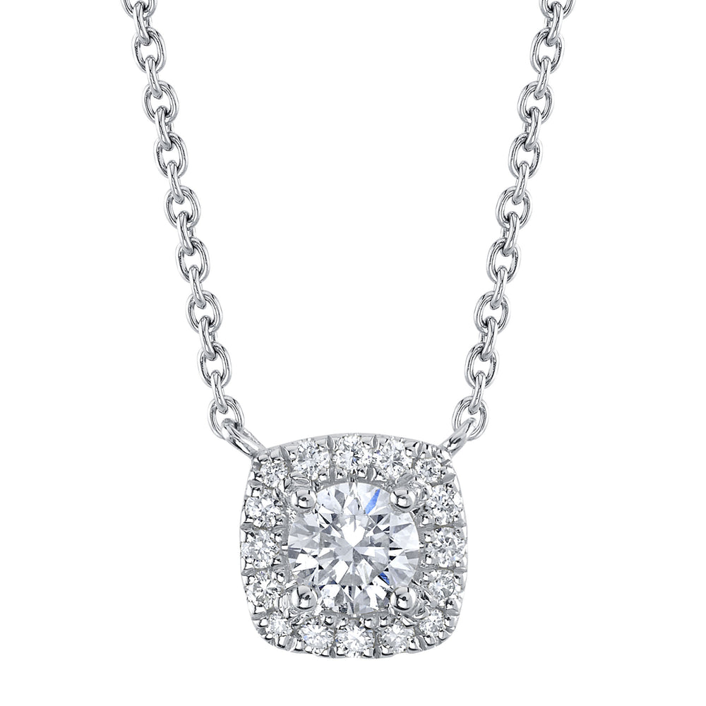 0.34Ct 14K W/G Diamond Necklace