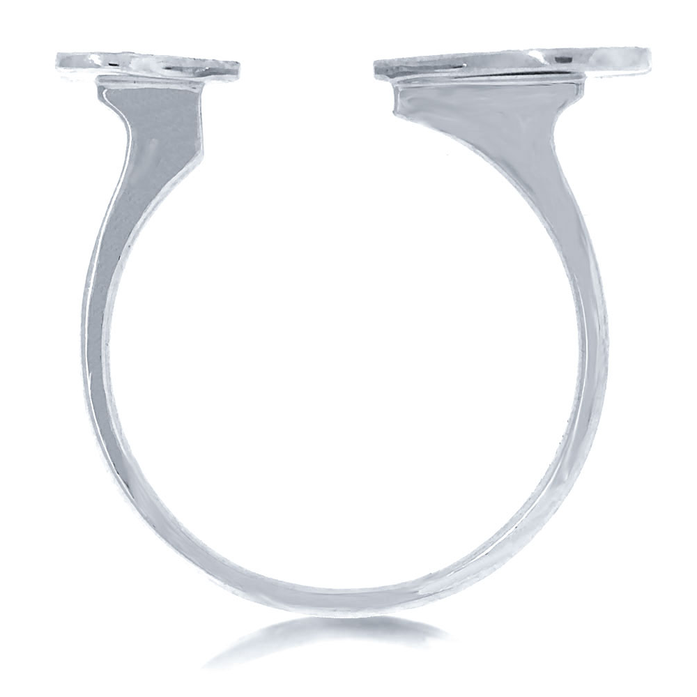 0.33Ct 14K W/G Diamond Pave Heart Ring