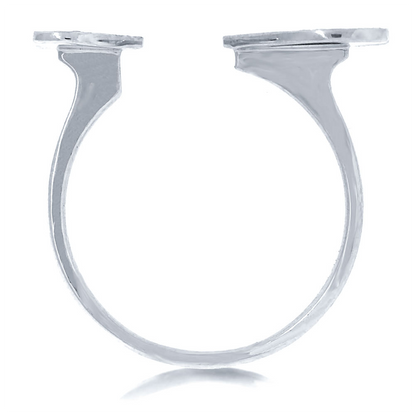 0.33Ct 14K W/G Diamond Pave Heart Ring