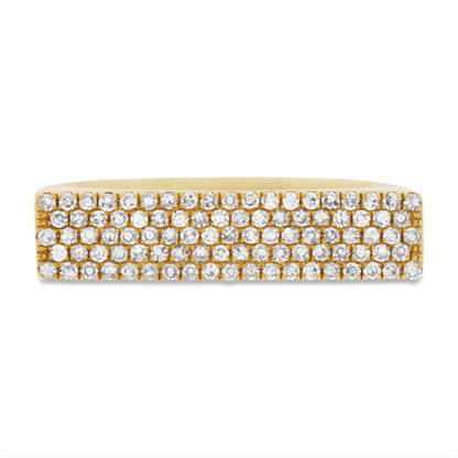 0.30Ct 14K Y/G Diamond Pave Lady's Ring