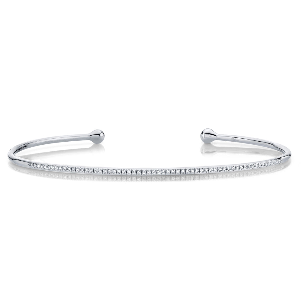 0.17Ct 14K W/G Diamond Bangle