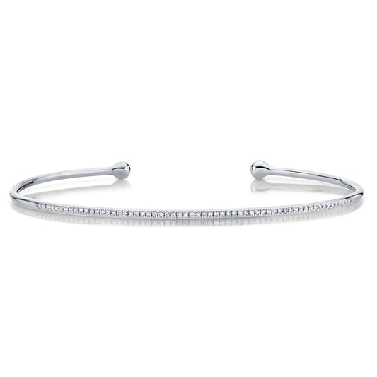 0.17Ct 14K W/G Diamond Bangle