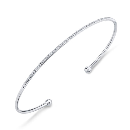 0.17Ct 14K W/G Diamond Bangle