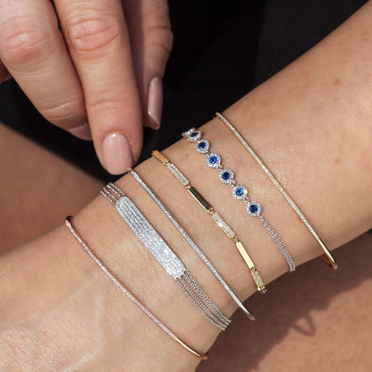 0.17Ct 14K W/G Diamond Bangle