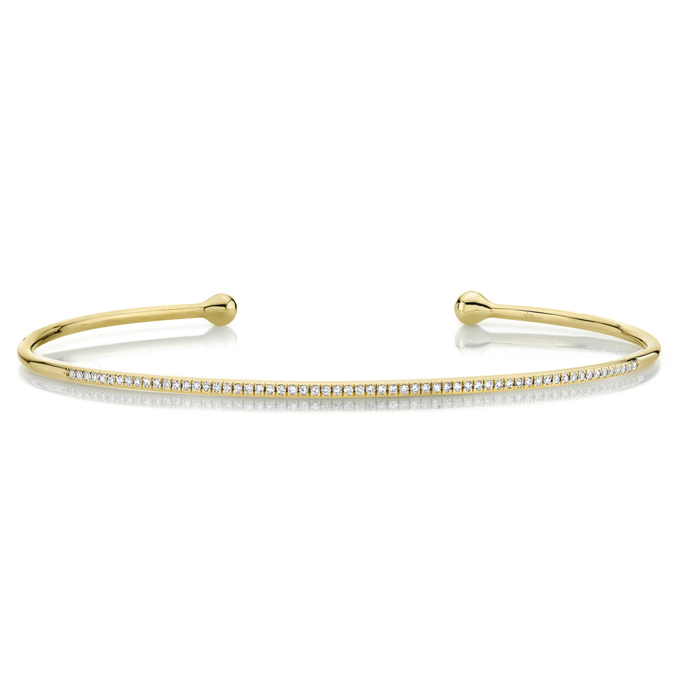 0.17Ct 14K Y/G Diamond Bangle