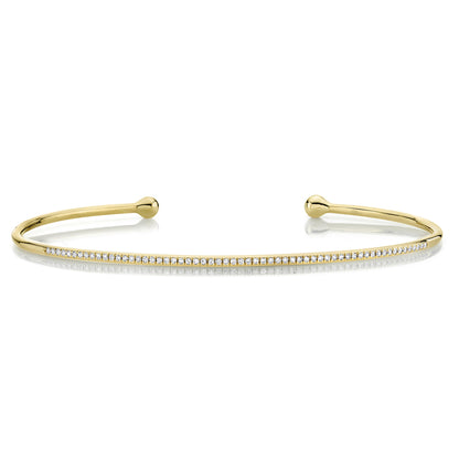 0.17Ct 14K Y/G Diamond Bangle
