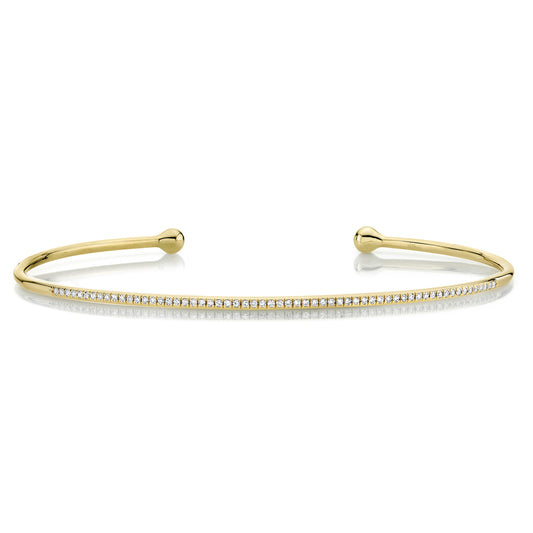 0.17Ct 14K Y/G Diamond Bangle
