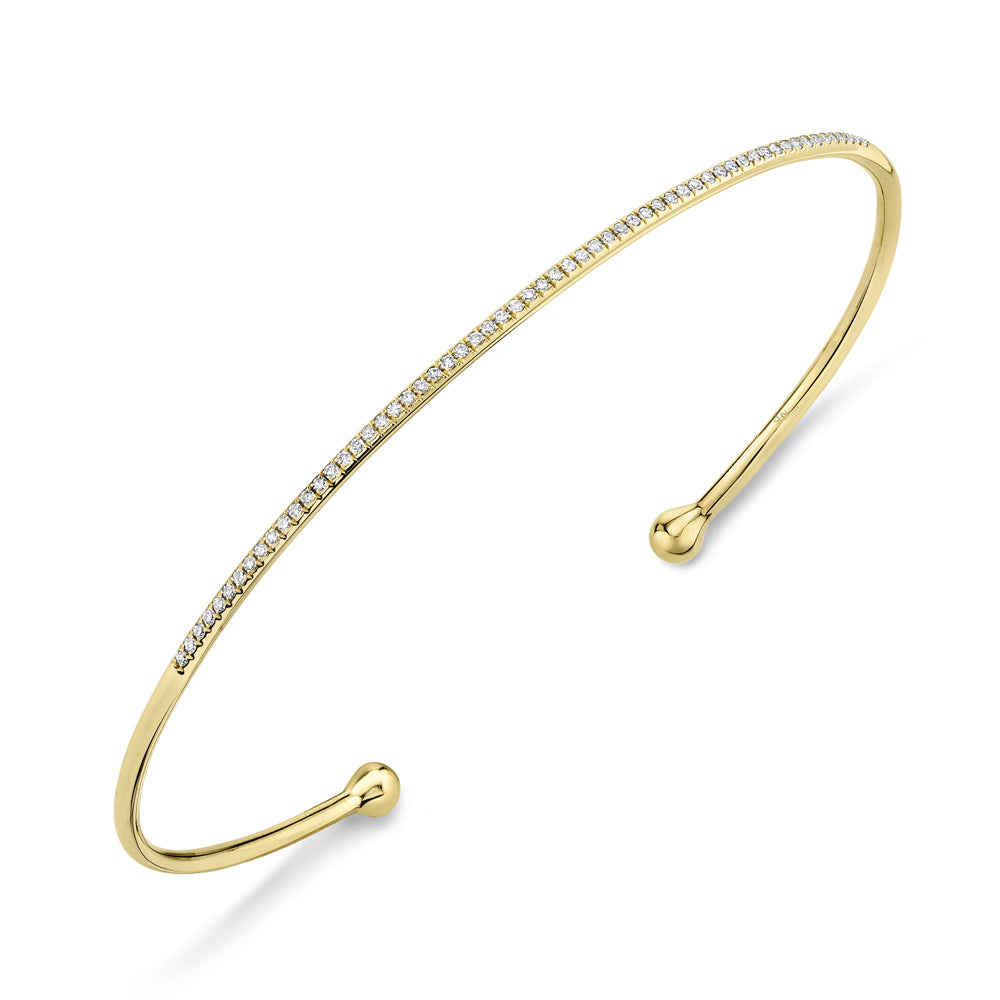0.17Ct 14K Y/G Diamond Bangle
