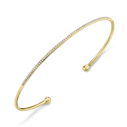 0.17Ct 14K Y/G Diamond Bangle