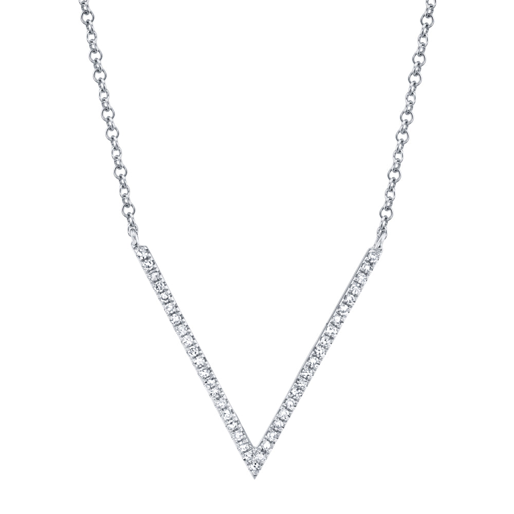 0.12Ct 14K W/G Diamond Necklace