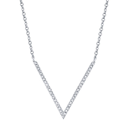 0.12Ct 14K W/G Diamond Necklace