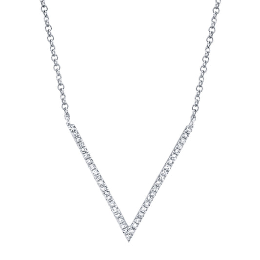 0.12Ct 14K W/G Diamond Necklace