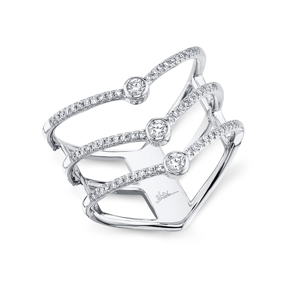 0.30Ct 14K W/G Diamond Bezel Ring