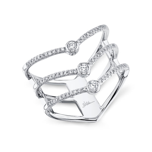 0.30Ct 14K W/G Diamond Bezel Ring